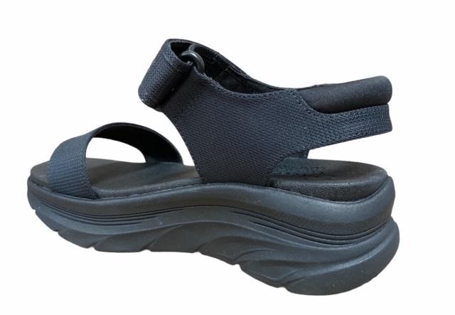 Skechers Sandalo Sportivo Donna D'Lux Walker New Block 119226-BBK Nero