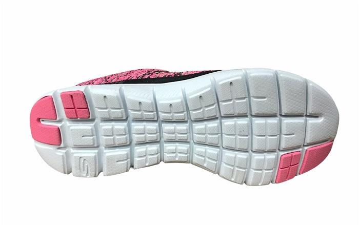 Skechers Flex Appeal 2.0 High Energy 12756/HPBK Hot Pink Black - Scarpa Fitness Donna
