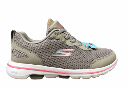 Skechers Go Walk 5 Guardian 124011 TPCL Scarpe Walking Donna Taupe Corallo - Tecnologia GOga Max