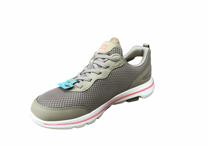 Skechers Go Walk 5 Guardian 124011 TPCL Scarpe Walking Donna Taupe Corallo - Tecnologia GOga Max