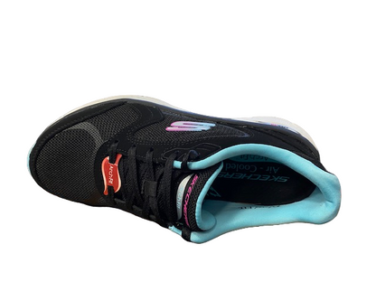 Skechers Arch Fit D'Lux 149686/BKBL - Scarpe Donna Supporto Plantare Podologico Piedi Larghi