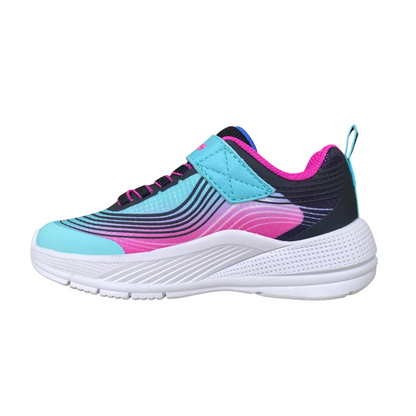 Skechers Microspec Advance - Scarpe da Ginnastica Bambina con Velcro e Lacci Elastici
