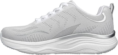 Skechers D'Lux Fitness Pure Glam 149837 Sneaker Donna Memory Foam Bianco