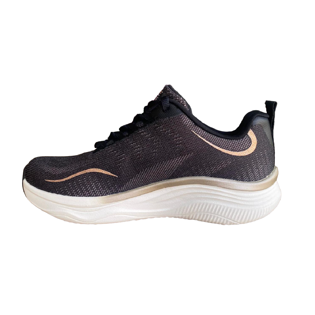 Skechers D'Lux Fitness Pure Glam 149837/BKRG Nero Rosa Oro Sneakers Donna