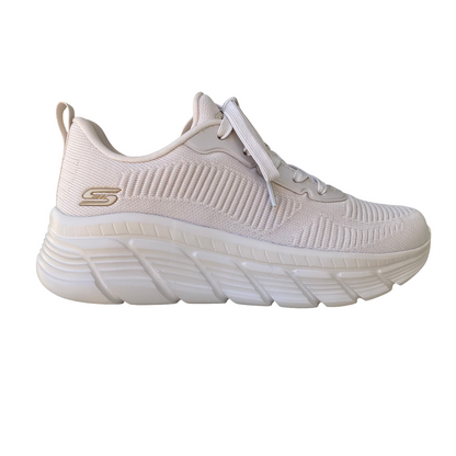 Skechers BOBS Sport B Flex Hi 117385/OFWT Sneakers Donna Bianco Sporco
