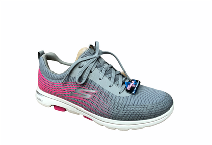 Skechers Go Walk 5 Exotic 124009/GYPK - Scarpe Walking Donna Memory Foam