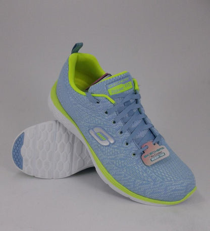 Skechers Valeries 12135 LBYL Scarpe Fitness Donna Blu - Memory Foam