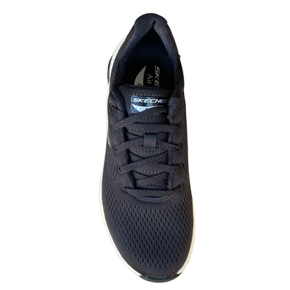 Skechers Arch Fit Big Appeal 149057-BKW Black White Sneaker Donna Supporto Plantare Podologi Lavabile