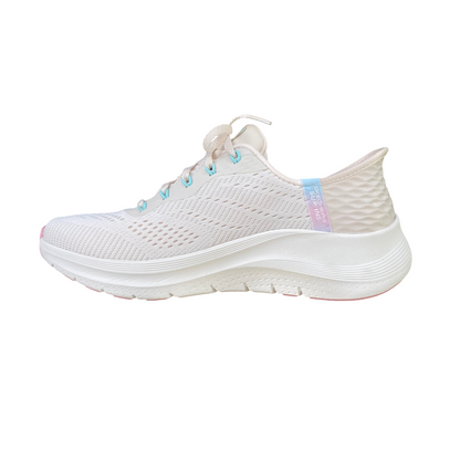 Skechers scarpa sneakers da donna Slip-Ins Arch Fit 2.0 Easy Chic 150066/NTPK naturale-rosa