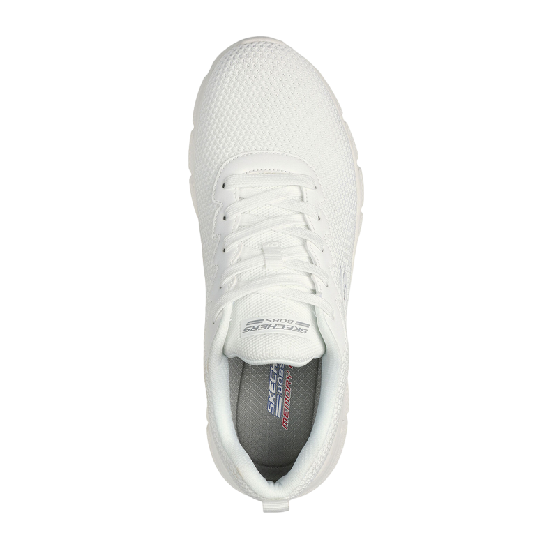 Skechers scarpa sneakers da uomo Bobs B Flex Chill Edge 118106/OFWT bianco sporco
