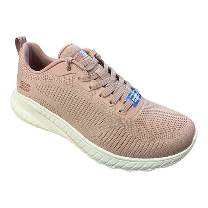Skechers BOBS Squad Chaos 117209 - Sneakers Donna Casual Rosso Arancio Charity
