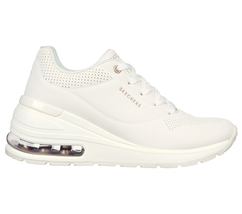 Skechers Million Air Elevated Air 155401/WHT - Sneaker Zeppa Donna