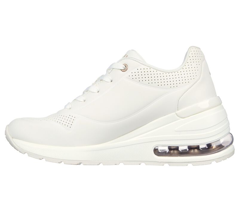 Skechers Million Air Elevated Air 155401/WHT - Sneaker Zeppa Donna