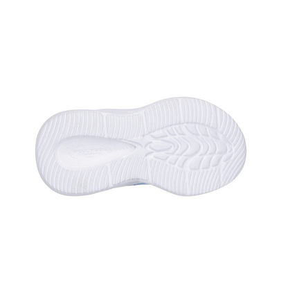 Skechers scarpa da ginnastica con le luci da bambina Sola Glow Ombre Deluxe 303714N/NVLB blu-celeste