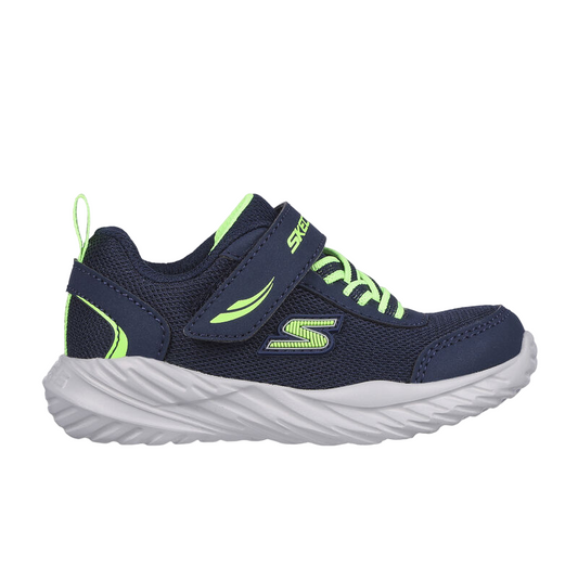 Skechers scarpa da ginnastica da bambino Nitro Sprint Rowzer 407308N/NVLM blu-lime