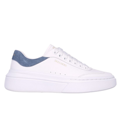 Skechers scarpa sneakers da donna Cordova Classic Best Behavior 185060/WBL bianco-blu