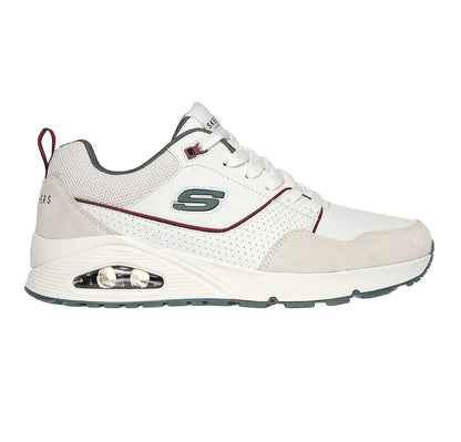 Skechers scarpa sneakers da uomo Uno Retro One 183020/WGR bianco verde