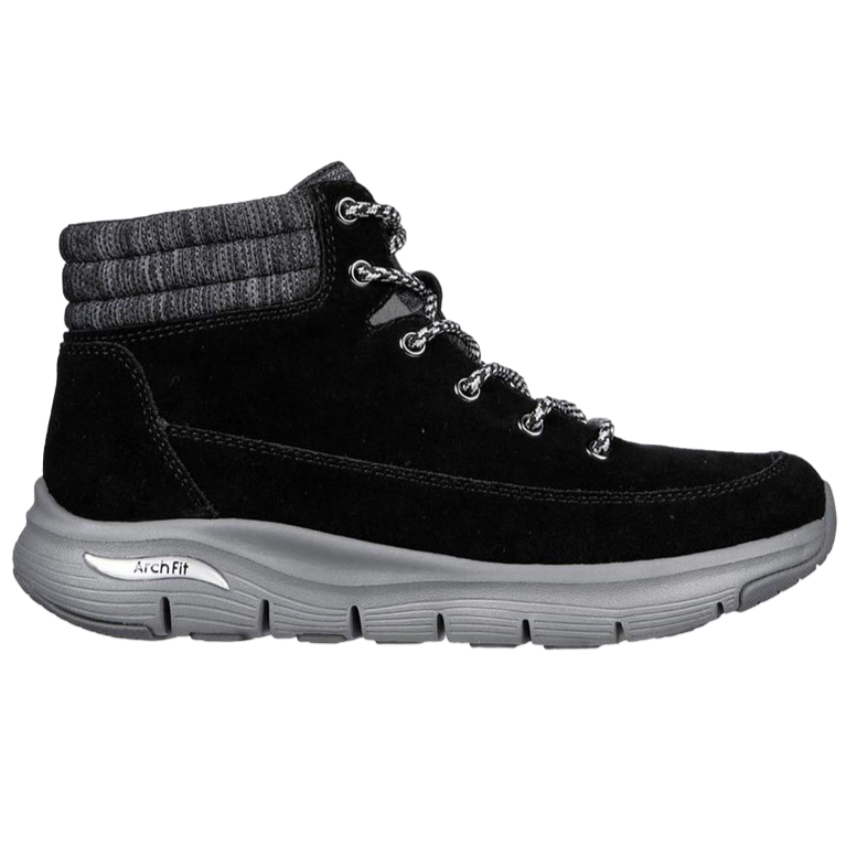 Skechers Arch Fit Smooth Comfy Chill 167373/BLK Scarponcino Idrorepellente Donna Nero