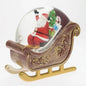 Santa sleigh glitter LED