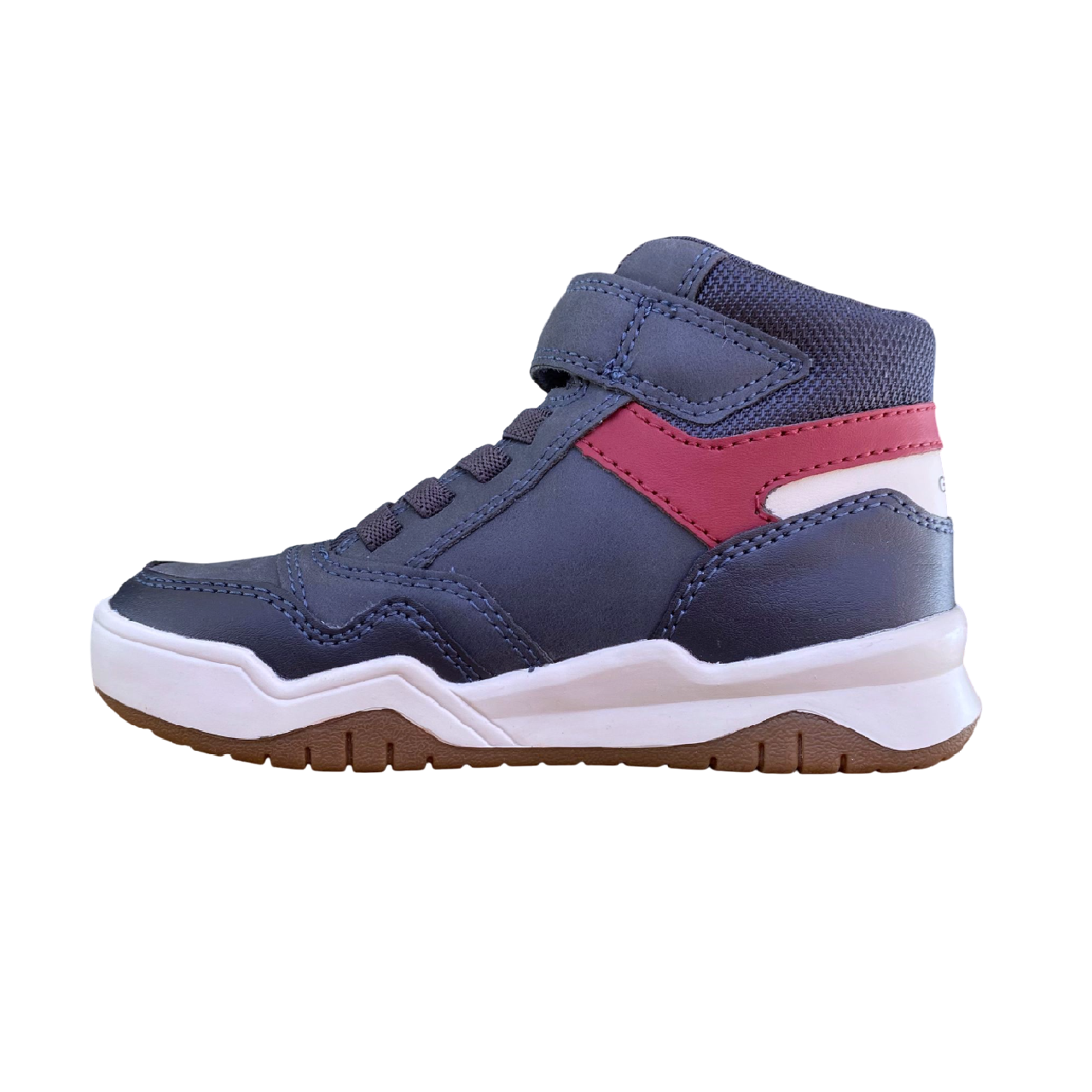 Geox Sneakers alta Junior Perth J367RF 0MEFU C4244 blu-rosso
