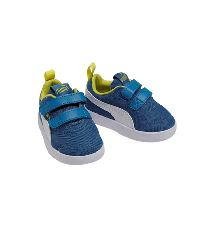 Puma Courtflex v2 Mesh 371759-07 - Scarpe da Bambino in Nylon - Zaffiro Stellato