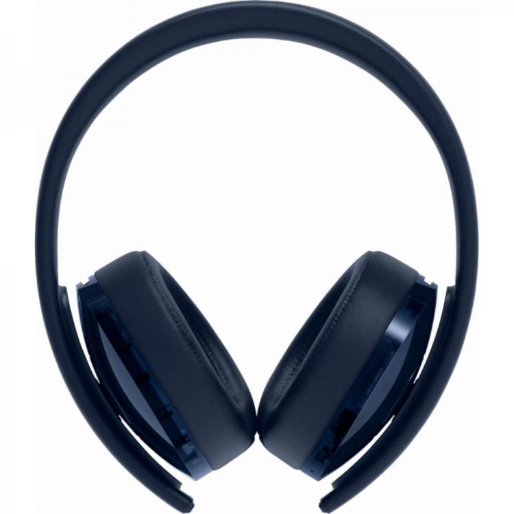 SONY WIRELESS HEADSET PS4 GOLD 7.1 500 MILLION LIMITED EDITION NAVY BLUE