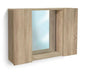 Bathroom mirror cabinet 60x13x41h cm Nordic oak
