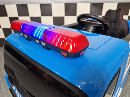 Polizei-Elektro-LKW 12 V mit Fernbedienung – Blau