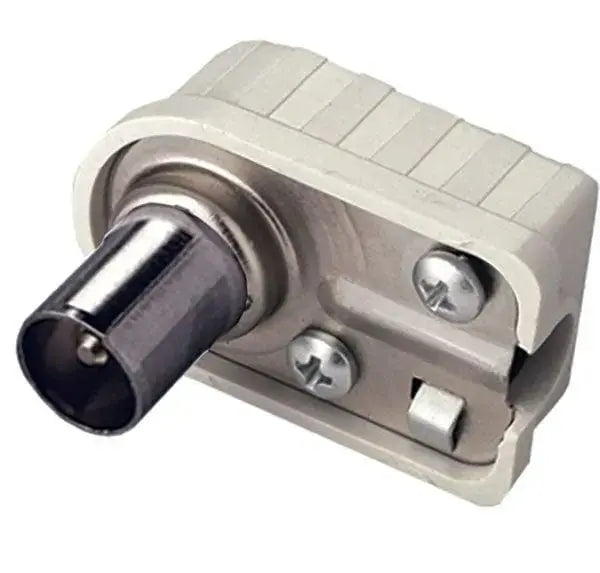 Koaxial-Winkelstecker, Ø 9,5 mm, männlich