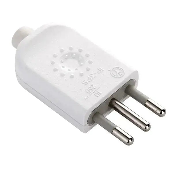 Stecker gerade 10A weiß