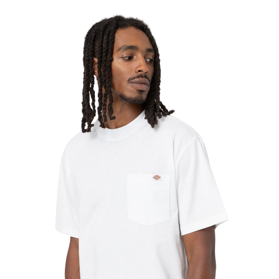 Dickies maglietta manica corta con taschino da uomo Luray DK0A4YFCWHX1 bianco
