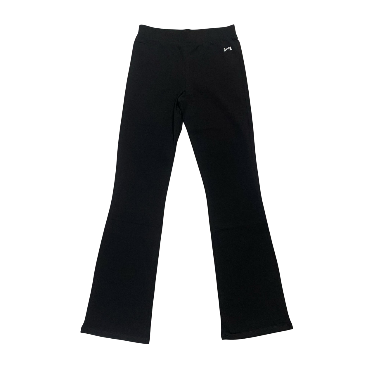 Hangar93 Pantalone sportiva da donna a zampa in jersey Z634D NRO01 nero
