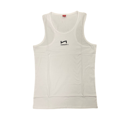 Hangar93 canotta da uomo con logo avanti z222U BCO02 bianco