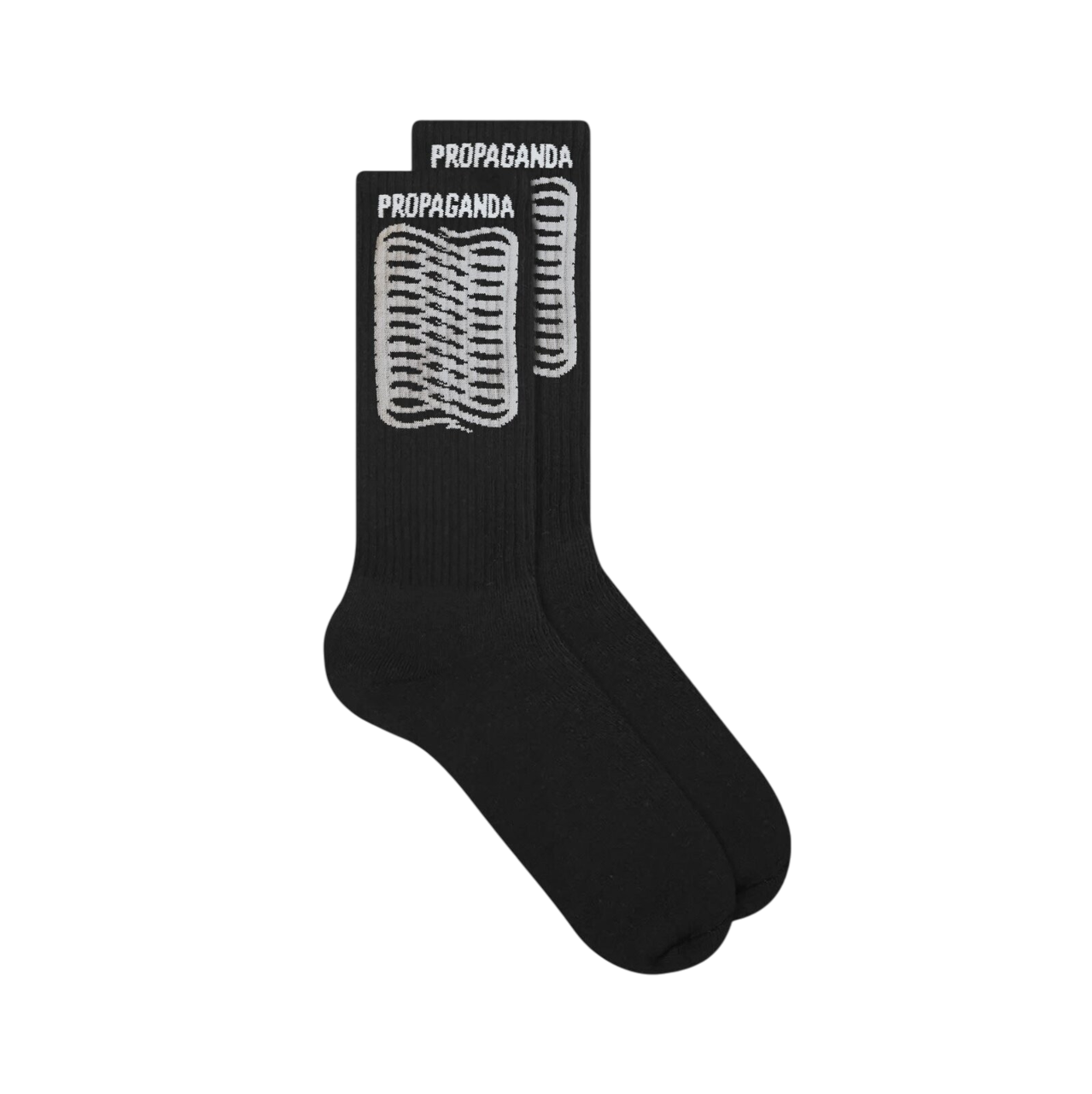 Propaganda calzino unisex con Logo Ribs 25SSPRAC433 nero. Taglia Unica