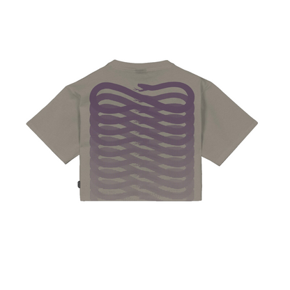 Propaganda maglietta cropped manica corta Ribs 25SSPRTS977 sabbia
