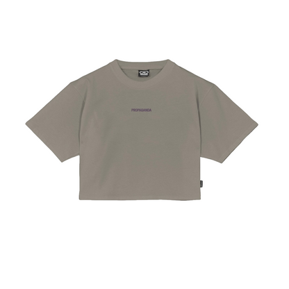 Propaganda maglietta cropped manica corta Ribs 25SSPRTS977 sabbia