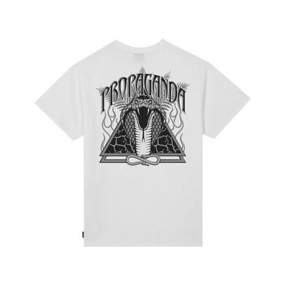 Propaganda maglietta manica corta da uomo Triangle Cobrahm 25SSPRTS874 bianco