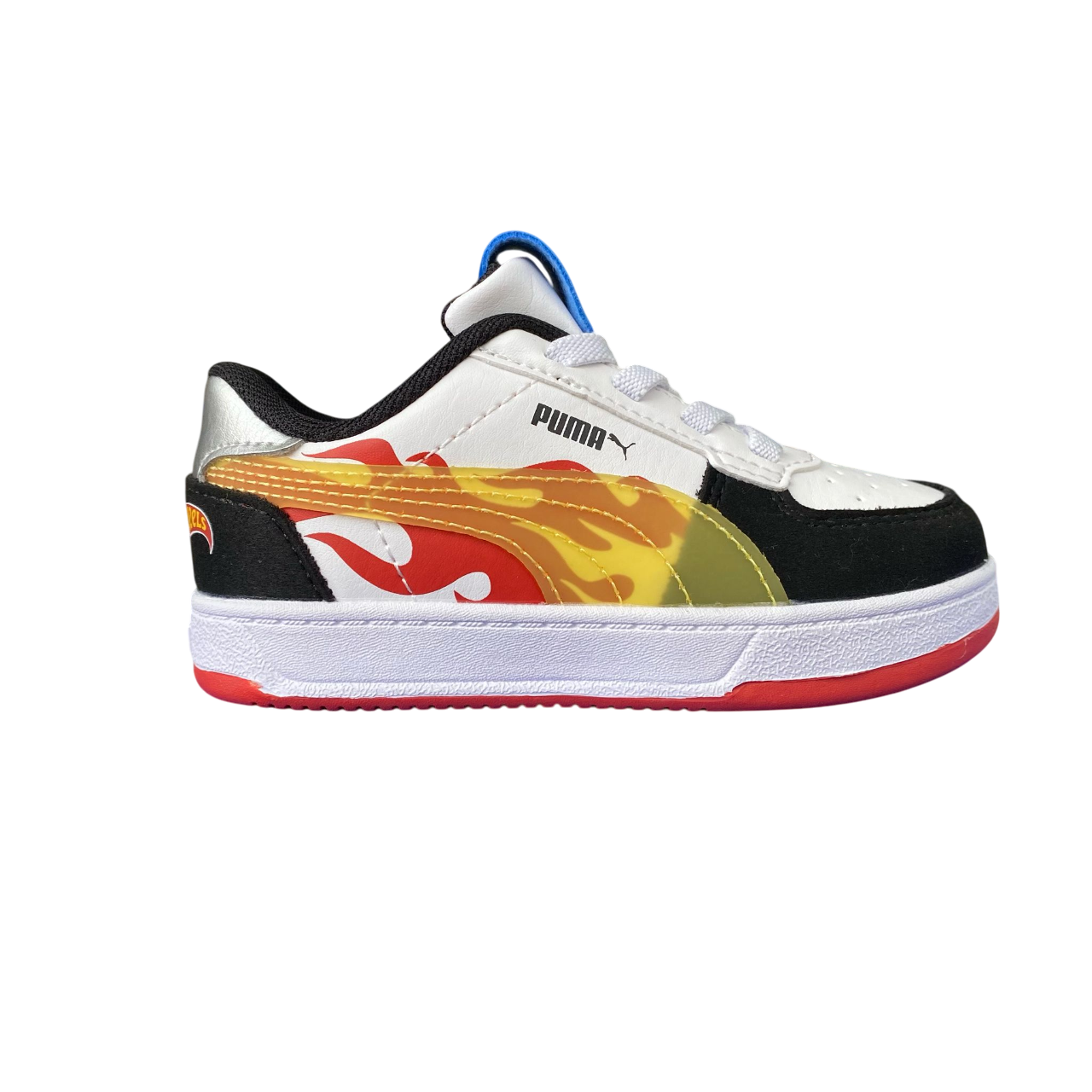 Puma scarpa da ginnastica da bambino Caven 2.0 Hot Wheels 401405-01 nero-fuoco-bianco