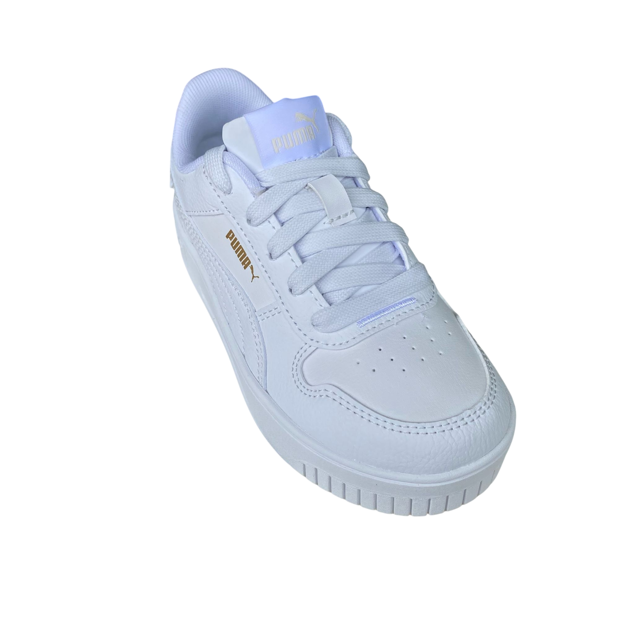 Puma scarpa sneakers junior Carina Street 3983846-01 bianco-oro
