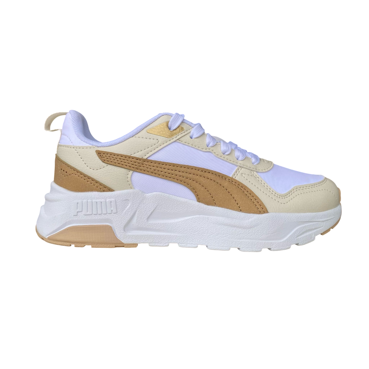 Puma scarpa sneeakers da donna Trinity 2 Lite Aqua Metallic 400704-02 bianco-sasbbia-neve