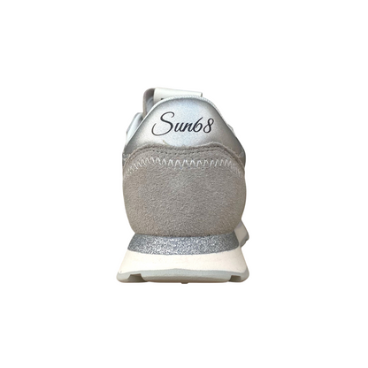 Sun68 scarpa sneaker da ragazza in pelle Big Ally Z35408T 44 argento