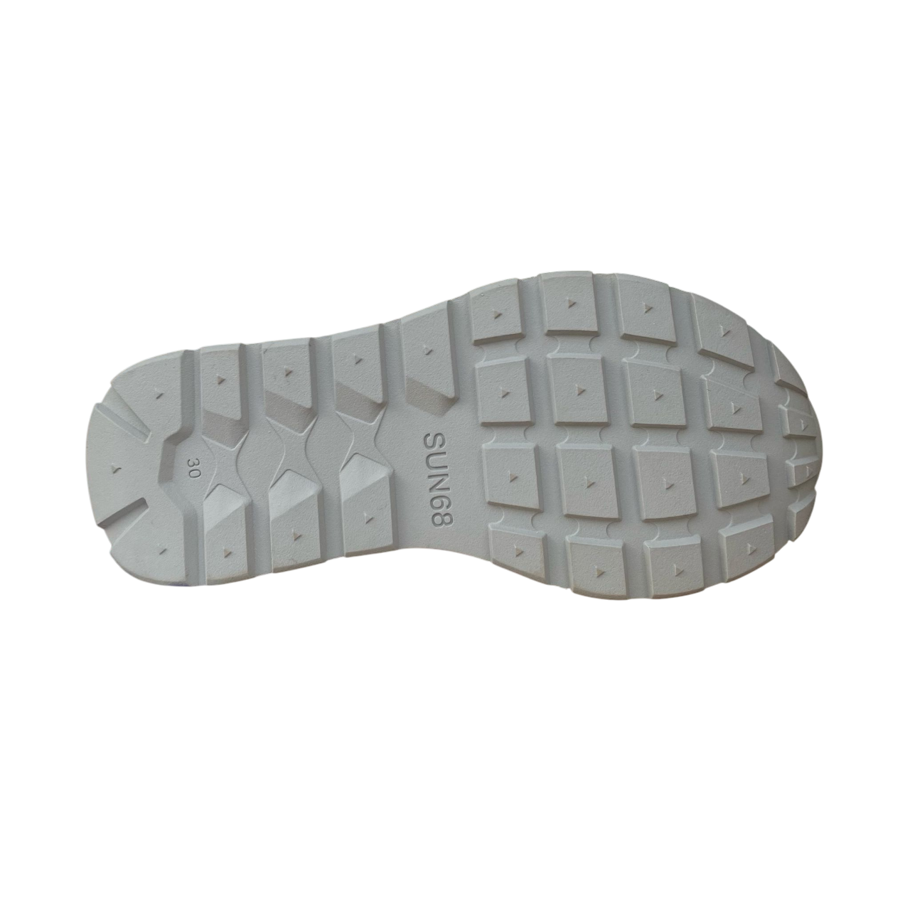 Sun68 scarpa sneakers in pelle con laccio elastico e stappo da bambina Big Ally Z35408K 44 argento