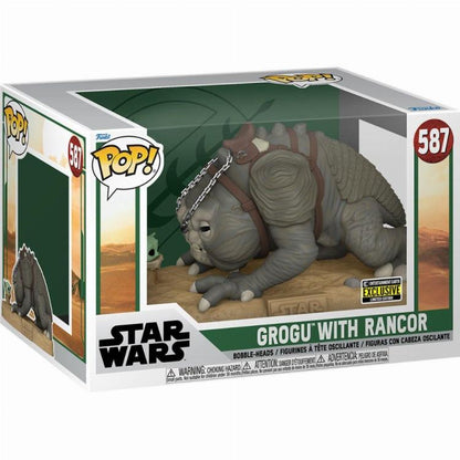 Funko Pop! Star Wars (587) Grogu mit Rancor Exklusive Vinylfigur 25cm