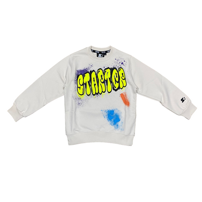 Starter boy's crew-neck sweatshirt with print 1308 cream