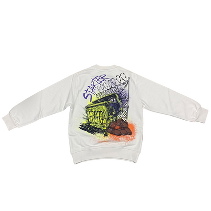 Starter boy's crew-neck sweatshirt with print 1308 cream
