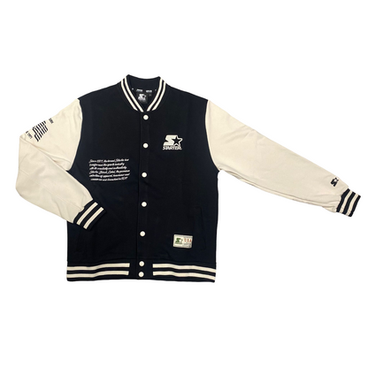 Starter giacca in felpa da uomo Varsity 74029 nero