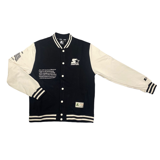 Starter giacca in felpa da uomo Varsity 74029 nero