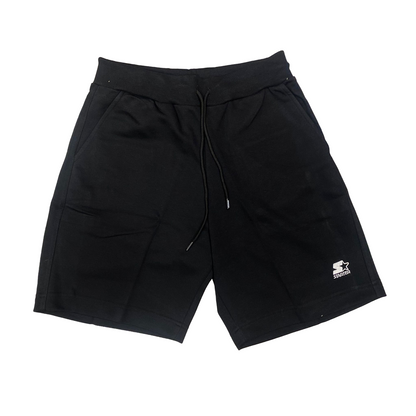 Starter pantaloncino sportivo da uomo in cotone con logo ricamato 74038 nero