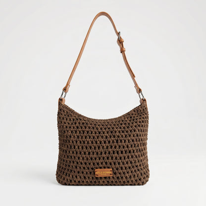 Stile Donna Bags - Borsa Hobo Intrecciata in Corda di Cotone