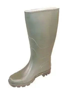 Stivali in pvc ginocchio verde diverse misure